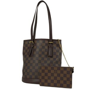 Louis Vuitton Mare Handbag Bucket Shoulder Bag Tote Damier Brown